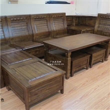 实木沙发香樟木沙发116自由组合转角