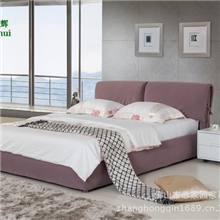 厂家直销，布艺1.8米双人床，小型布床，雄辉双12促销，招商加盟