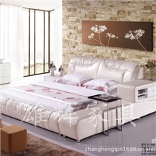 真皮床，榻榻米1.8米双人广东雄辉厂家直销招商加盟批发零售