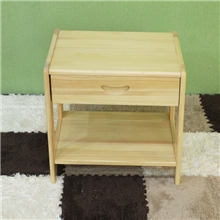 松木床头柜一抽田园床头柜宜家实木床头柜批发正品松木家具