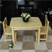 实木儿童桌椅小桌椅组合松木小方桌小孩餐桌椅全实木家具批发