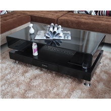 茶几烤漆钢化玻璃密度板茶几客厅多功能转角组合不锈钢铁架
