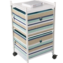 金属置物架收纳架无纺布收纳组合四层架家居带布抽置物架