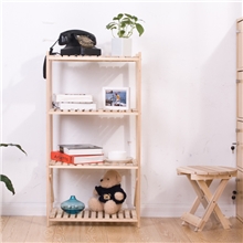 特价限时秒杀三四层多功能实木置物架墙架鞋架花架厨房收纳架子