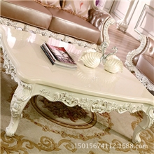 深豪J217实木长几欧式大理石茶几电视柜法式家具客厅欧式茶几