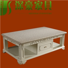 深豪J222实木长几欧式大理石茶几电视柜法式家具客厅欧式茶几
