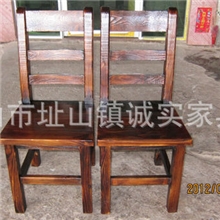 炭烧碳化餐椅实木餐椅酒店餐馆餐椅家用餐椅餐桌椅酒店椅