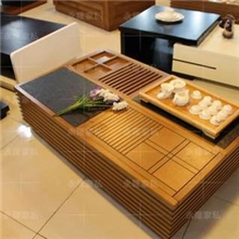 特价简约客厅茶几火烧石茶几多功能储物时尚现代北京褐色几