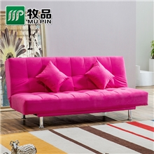 佛山家具顺德牧品厂家直销单人三人简约布艺沙发折叠双人沙发床