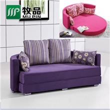 佛山牧品家具批发多功能半圆沙发布艺双人1.8米折叠沙发床特价