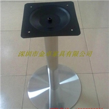 厂家批发不锈钢桌脚/家具配件快餐台脚不锈钢圆盘