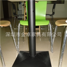 TJ-022C铸铁快餐桌脚桌子腿方斜面西餐厅铸铁桌脚台脚