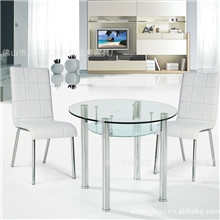 【特价】厂家热卖餐桌会议桌圆形会议桌玻璃桌子玻璃会议桌