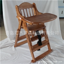 实木宝宝可调餐椅高脚椅日式