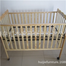 婴儿床实木床儿童家具卧室用批发出口
