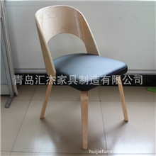 实木餐椅pu座餐椅家具拆装