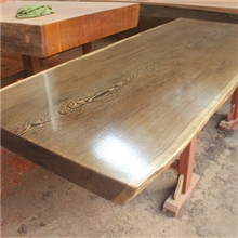 【中根世家】鸡翅木大板桌茶桌老板办公桌书桌大班台235*93*10