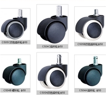 大量供应办公椅脚轮厂家专注生产PU脚轮不伤害地板材料