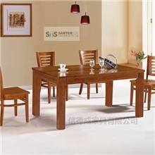 信德成SNM批发实木家具实木餐桌仿古餐桌家用餐桌餐厅木餐桌T-630