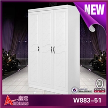 新款衣柜白色精美衣柜三门带镜衣柜简易衣柜实木