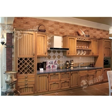 【俐佰伽】高档大气美国红橡木橱柜实木整体橱柜上海实地工厂