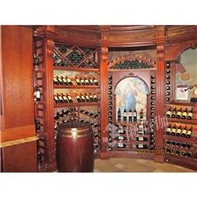 【俐佰伽】高档时尚酒窖装饰柜装酒展示柜实木酒柜