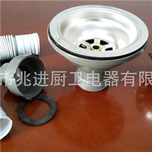 【广东厂家】水槽半钢单槽下水器优质钢丝下水器全套