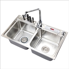 专利新产品每天1套广告特价不锈钢果蔬解毒机水槽