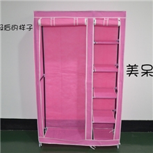 热销折叠中型无纺布衣柜卧室衣物收纳简易衣柜