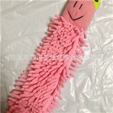 超细纤维擦手巾雪尼尔卡通擦手巾吸水擦拭巾挂饰可爱抹布