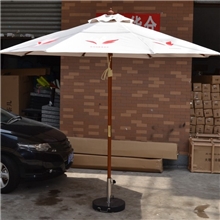 2.7米实木中柱太阳伞楼盘广告伞户外桌椅遮阳伞佛山太阳伞