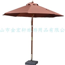 2.7米38柱户外实木太阳伞,国产硬木,笔直伞骨(专业生产专注品质)