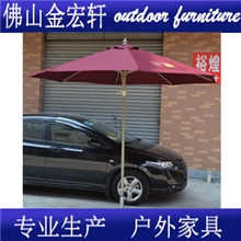 (广东货源）厂家订制手拉绳铝合金户外广告遮阳伞/太阳伞/庭院伞