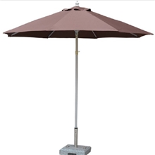 本月特价高档拉丝铝户外遮阳伞中柱太阳伞咖啡厅广告伞