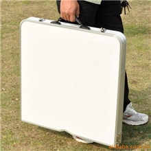 供应折叠桌铝合金折叠桌便携手提式桌银白玫红折叠桌