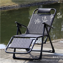 【厂家直销】午休/户外/折叠三节伸缩豪华藤椅躺椅休闲椅批发