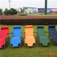 厂家特价供应豪华两用躺椅午休椅休闲折叠椅钢管折叠躺椅批发