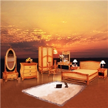 绿欣轩竹藤卧室床环保藤艺双人床卧室藤床组合3062包邮到楼下