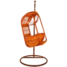 绿欣轩中式环保藤吊椅竹藤阳台休闲吊椅0056B包邮到楼下