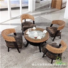 藤佳人厂家直销藤编家居休闲椅藤椅组合休闲件套印尼藤家具