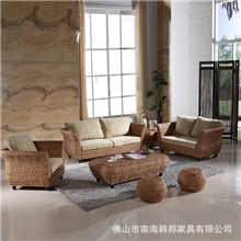 酒店沙藤编沙发双人藤艺家具休闲沙发客厅组合沙发藤家具