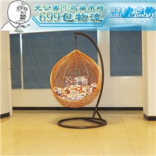 外贸原单仿藤吊椅休闲藤制鸟巢吊篮藤椅阳台摇摇椅特价包邮