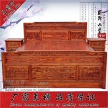 优质供应明清仿古中式古典实木家具全实木2米雕花大床