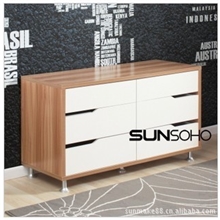 新美家具特价批发储物柜简约电视柜六斗柜M347TW