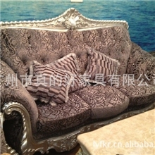 厂家直销供应欧式银箔拉钻沙发高档奢华组合式沙发办公室沙