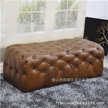 换鞋凳经典欧式试鞋凳切斯特菲尔德试鞋凳