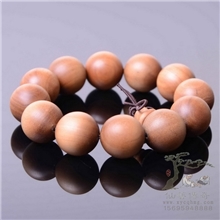 沉水级印度老山檀香木2.0cm*12颗男士款沉香佛珠手链手串批发