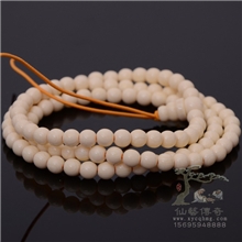 仿象牙手链6mmx108颗河马牙佛珠象牙果手串高贵典雅厂家直销