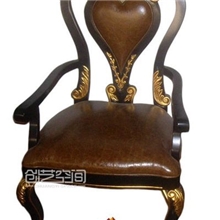 供应新古典家具金银箔休闲椅欧式家具别墅会所酒店家具厂家