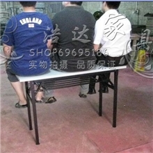 供应双层折叠台会议桌培训桌洽谈桌长条桌四脚架